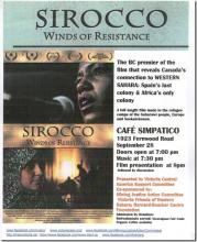 Poster for the film Sirocco Winds of Change